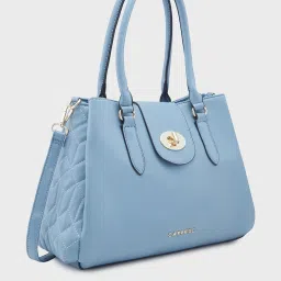 Caprese Faux leather Powder Blue Women Stachel Handbag image 4