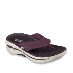 Skechers Women's GO WALK ARCH FIT SANDAL - AST Burgundy Walking Shoes image 2