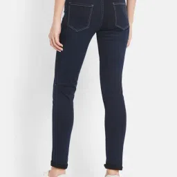 METTLE Navy Cotton Mid Rise Jeans image 2