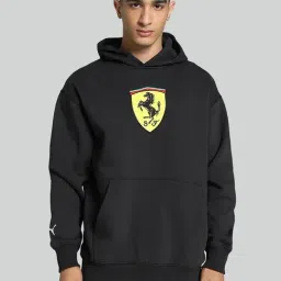 Puma Black Regular Fit Printed Hooded Sweatshirt-picture-21