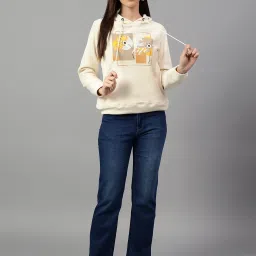 Cantabil Beige Floral Print Sweatshirt image 4