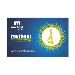 Muthoot Pappachan Alphabet Collection 22k (916) Yellow Gold Pendant for Men & Women 1 Gm image 5