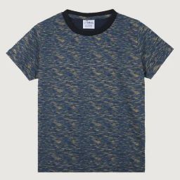 Anthrilo Boys Black Melange Sporty Short Sleeve T-Shirt-picture-11