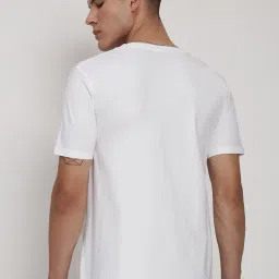 showoffff Showoff White Cotton Regular Fit T-Shirt image 4