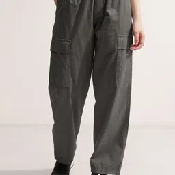 Street By Tokyo Talkies Women Cotton Cargo Style Parachute Trousers-image-62