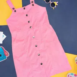 Pantaloons Junior Pink Regular Fit Dress-picture-13