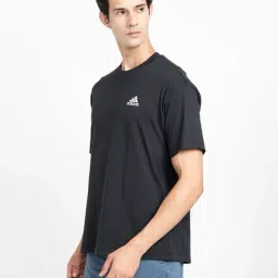adidas Black Crew T-Shirt image 3