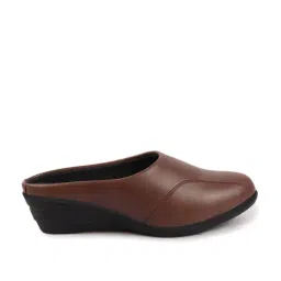 Fausto Women's Brown Mule Wedges-picture-23