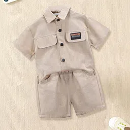 FOREVER FRIDAY Boys Pure Cotton Shirt With Shorts-image-84