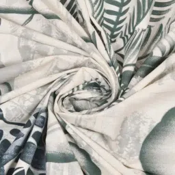 JaipurFabric Green & White Cotton 180 TC Sanganeri Printed Bedsheet with 2 Pillow Covers image 3