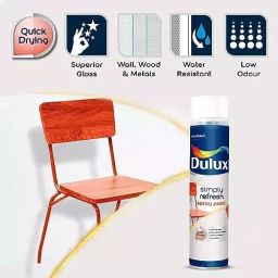 Dulux Simply Refresh Spray Paint Special Combo Pack 400 ml each White, Golden Yellow, Bus Green, Phiroza Colors (Pack of 4)-picture-23