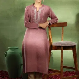 Libas Pink Embroidered Straight Kurta image 5