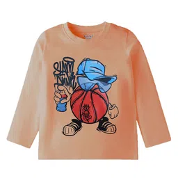 Kiddeo Boys Pack of 4 Graphic Printed Round Neck Cotton T-shirts image 5