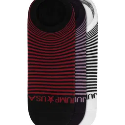 JUMP USA Men Set of 3 Striped Shoe Liners image 2