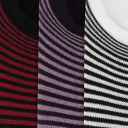 JUMP USA Men Set of 3 Striped Shoe Liners image 3