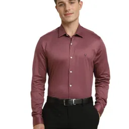 Allen Solly Maroon Cotton Slim Fit Shirt-image-61