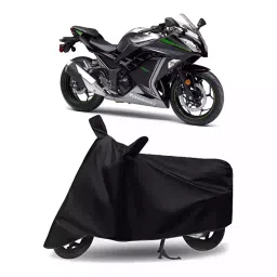 Auto Pearl Bike Cover for Kawasaki 300 (Black)-picture-25