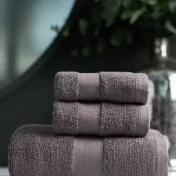 DDECOR Live Beautiful Grey Cotton 500 GSM Hand Towel - Set of 1-image-29