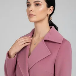 Plagg Women Notched Lapel Overcoat image 3