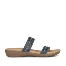 Bata Women's Blue Casual Wedges-picture-20