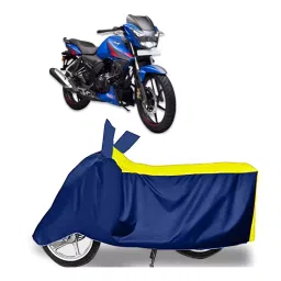 Auto Pearl Two Wheeler Cover for TVS Apache RTR 160 4V - Yellow, Blue-picture-33