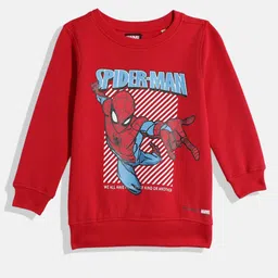 Allen Solly Junior Boys Pure Cotton Spider-Man Printed Sweatshirt-image-63