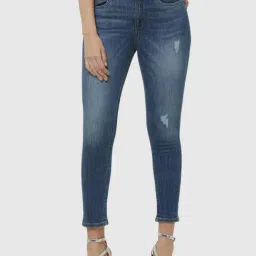 Fusion Beats Blue Cotton Mid Rise Jeans-picture-13