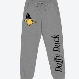 YK Warner Bros Girls Printed Mid-Rise Joggers-image-4