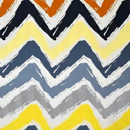 WELLNEST Set Of 8 Blue & White Printed Cotton Diwan Set image 2