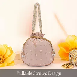 RUBOXA Embroidered Potli Clutch image 3