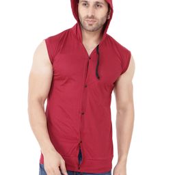 BEYOU FASHION Hooded Sleeveless Slim Fit T-shirt-picture-32