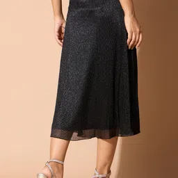 SALT ATTIRE A-Line Midi Skirt image 5