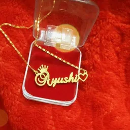 SR Export Gold-Plated Ayushi Name Pendant Necklace-picture-28