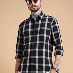 RIGS AND RAGS Men Classic Checked Casual Shirt image 5