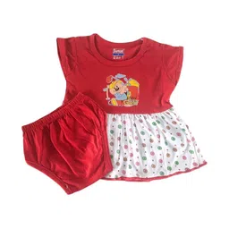 SUNUO Floral Print A-Line Dress image 4