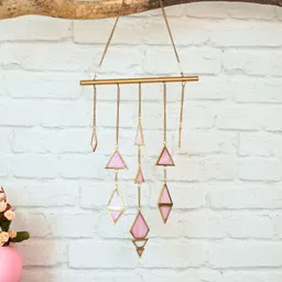 BEHOMA Pink & Beige Decorative Wall Hanging image 3