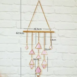 BEHOMA Pink & Beige Decorative Wall Hanging image 5