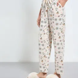 Dreamz By Pantaloons Beige Comfort Fit Printed Pyjamas image 3