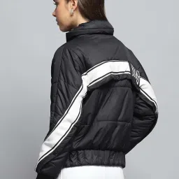 Monte Carlo Women's Black Solid Collar Neck Full Sleeve Jacket image 4