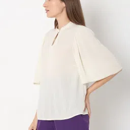 Vero Moda White Regular Fit Top image 4