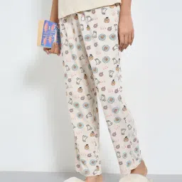 Dreamz By Pantaloons Beige Comfort Fit Printed Pyjamas image 4