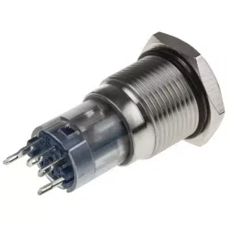 RS PRO Push Button Switch Latching Panel Mount 16 mm Cutout, 8118411 image 2