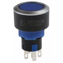 RS PRO Illuminated Push Button Switch Panel Mount 22.2 mm Cutout SPDT Blue LED 250 V AC, 1758234 image 4
