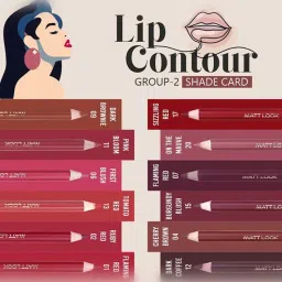 Matt Look Colorite Lip Contour 10 Naughty Plum - 0.09 gm image 3