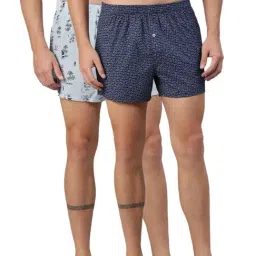 The Bear House Blue Printed Boxers - Pack Of 2-picture-14