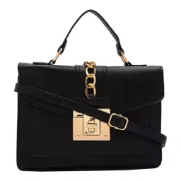 glo by globus Globus Women Black Embellished Vegan Leather Handheld Bag-picture-25