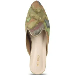 Metro Women's Green Mules image 4