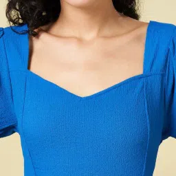 People by Pantaloons Navy Print Dress image 4