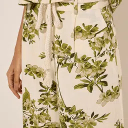 LOV by Westside Off-White Printed Mid-Rise Pants image 4