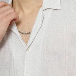 celio celio* Light Grey Regular Fit Printed Shirt image 4